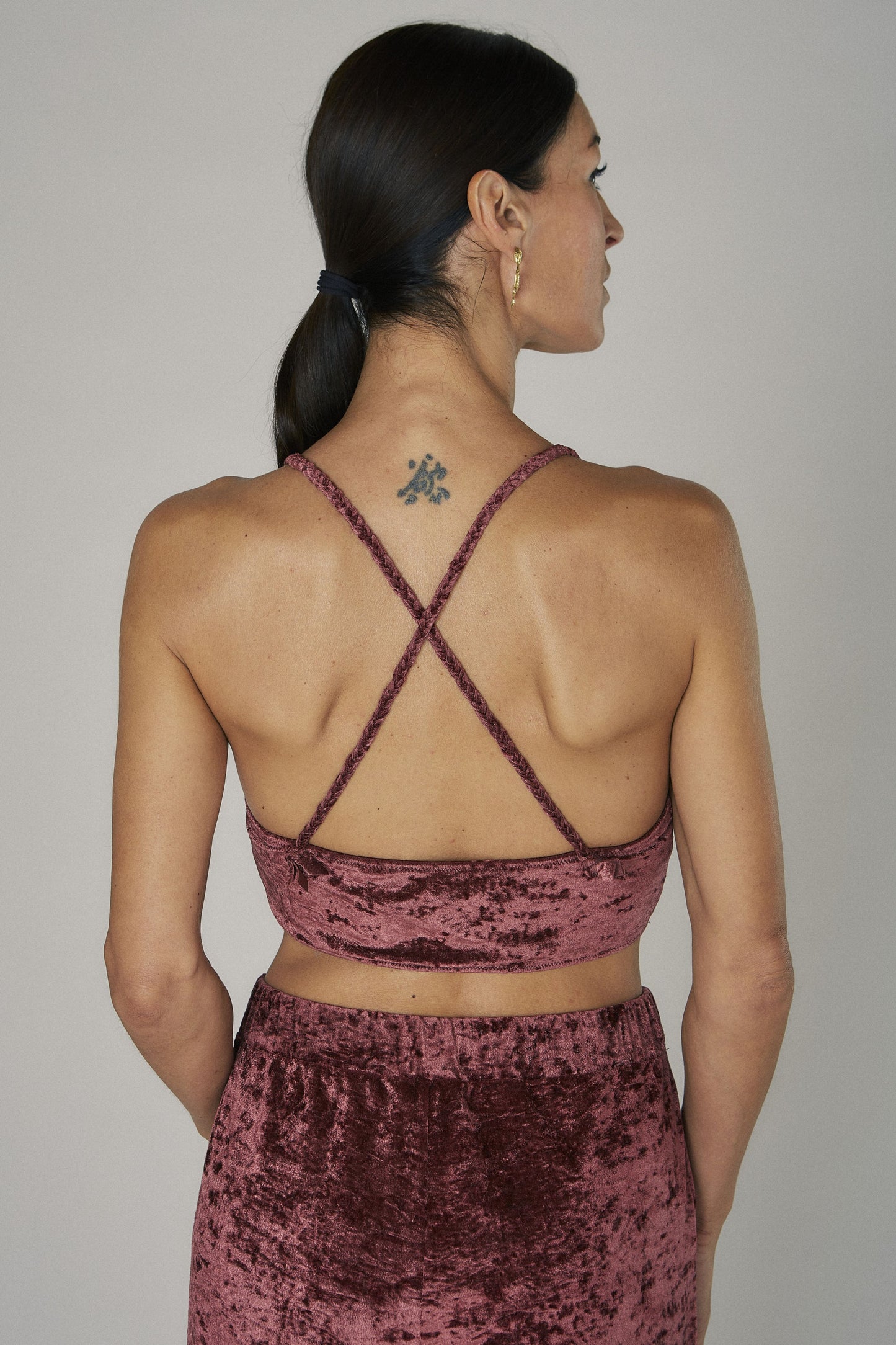 Velvet Trouser Plum