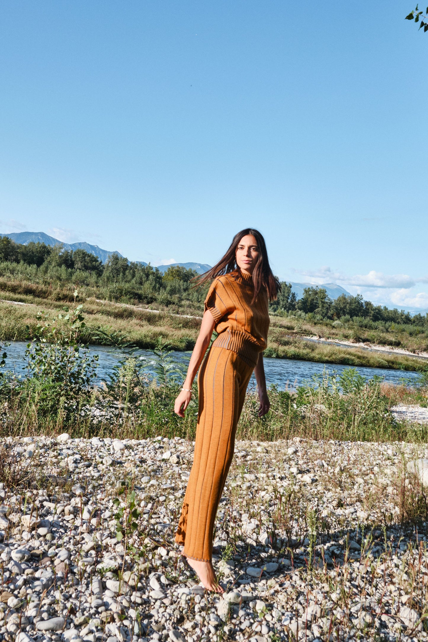 Ocher Peony Trousers