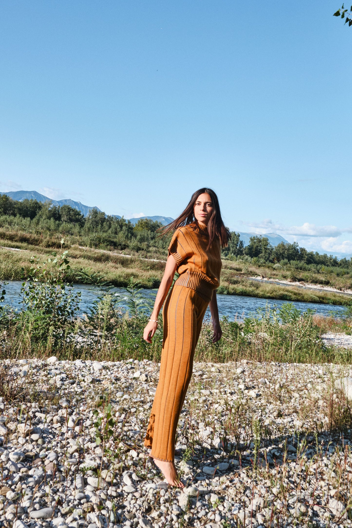 Ocher Peony Trousers