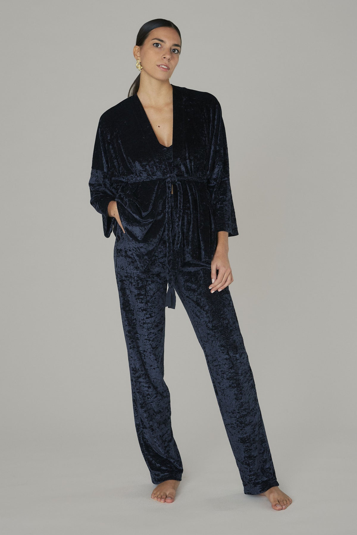 Velvet Trouser Black