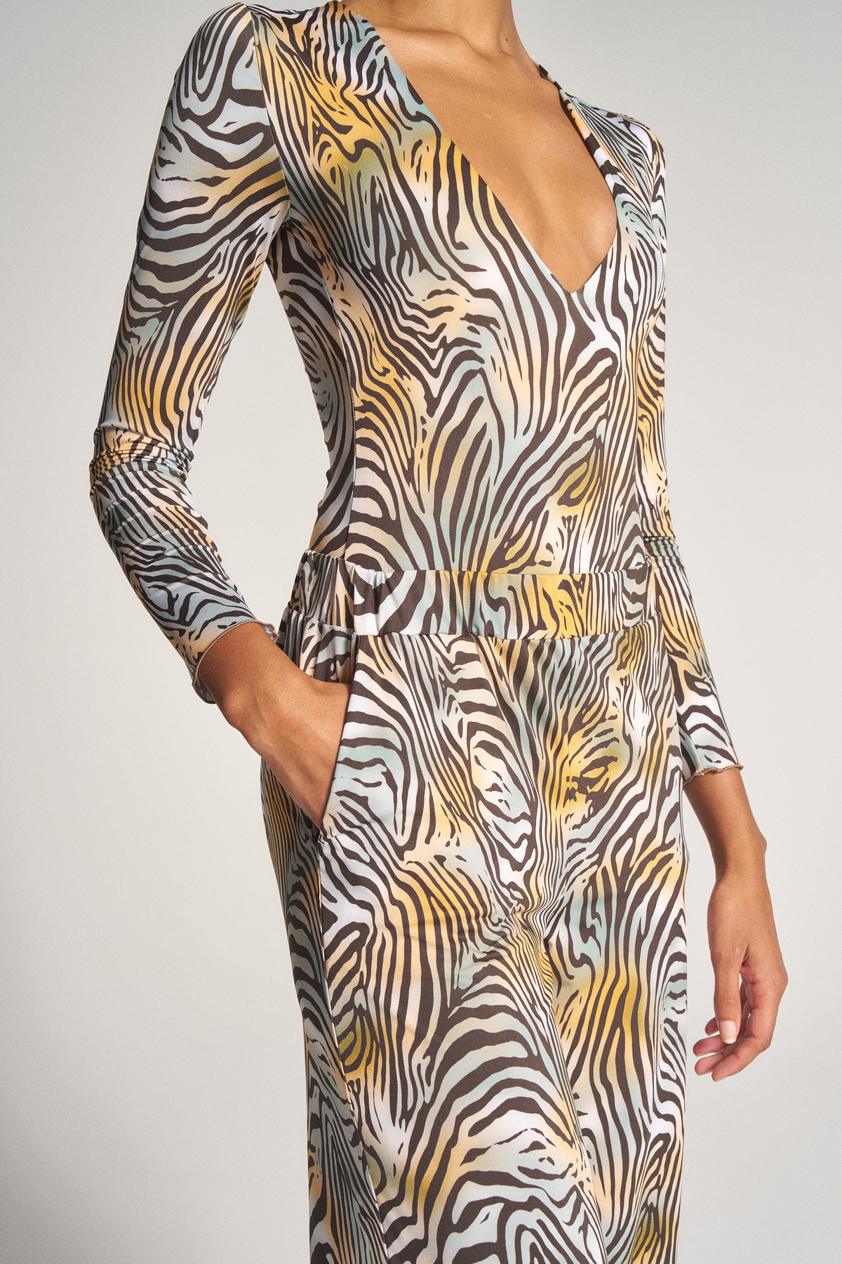 Body manica lunga V-NECK