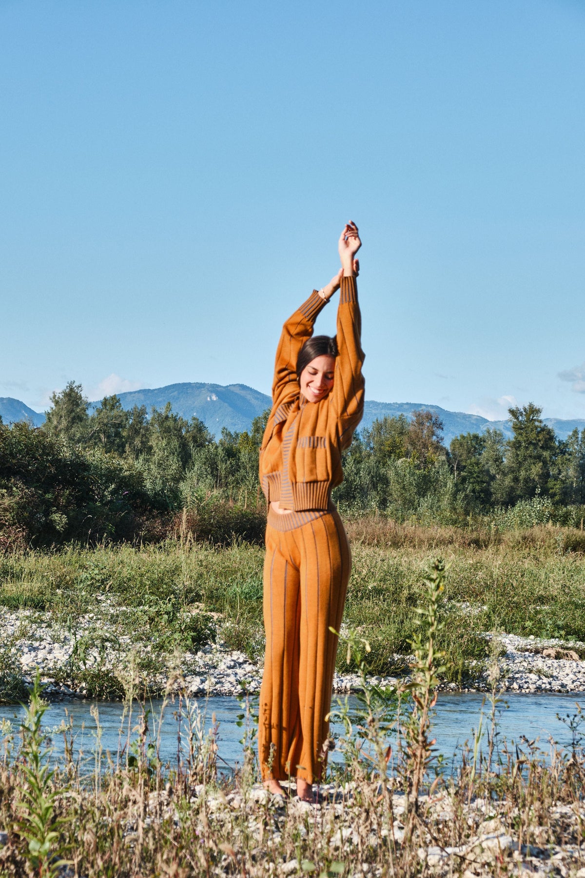 Ocher Peony Trousers